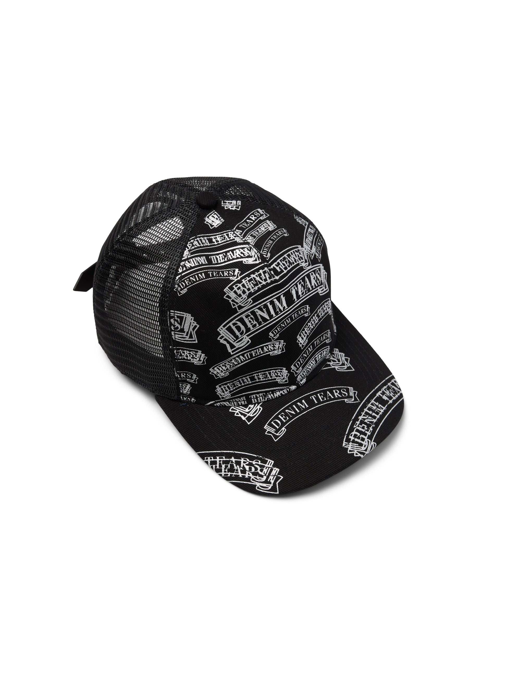 DT Stamp Pattern Trucker Hat Black