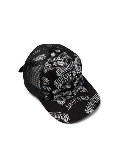 DT Stamp Pattern Trucker Hat Black