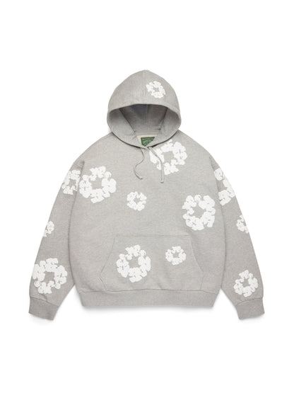 Cotton Wreath Hoodie Grey