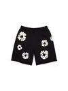 Cotton Wreath Sweatshorts Black