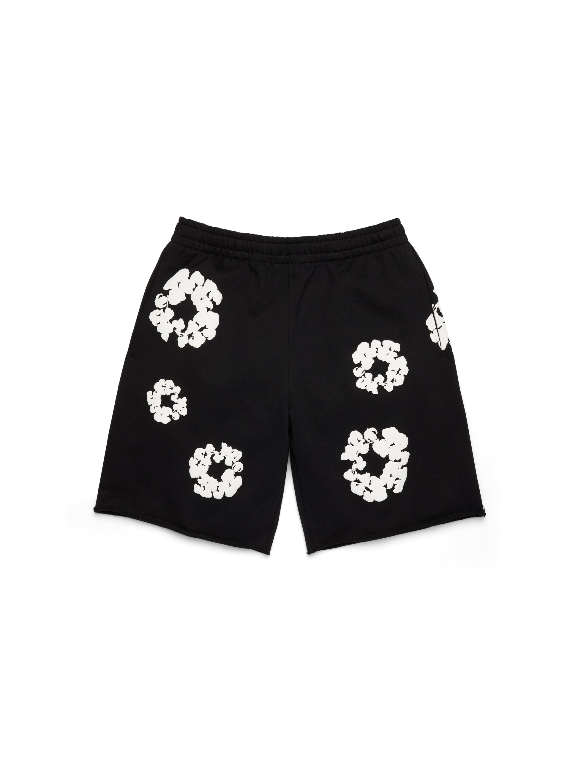 Cotton Wreath Sweatshorts Black
