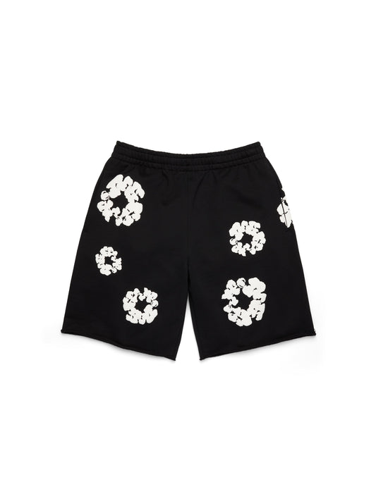 Cotton Wreath Sweatshorts Black