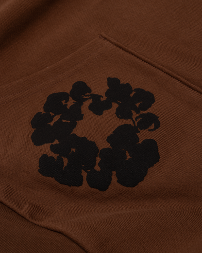 Black Cotton Wreath Hoodie Brown – view 3