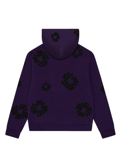 Black Cotton Wreath Hoodie Purple – view 2