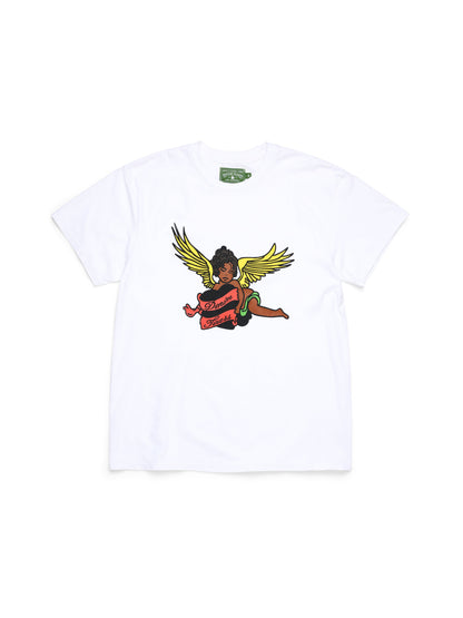 Black Cherub Tee White