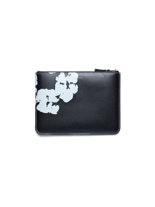Cotton Wreath Zip Pouch