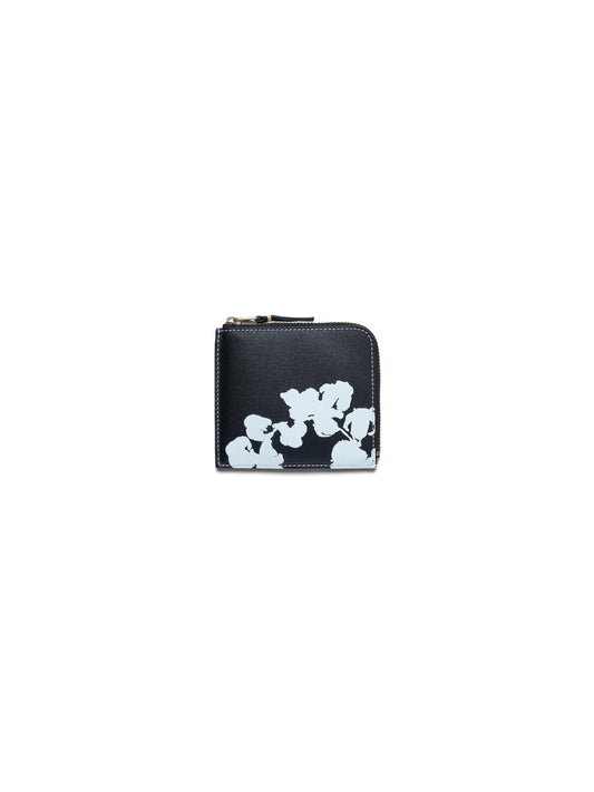 Cotton Wreath Zip Around Wallet