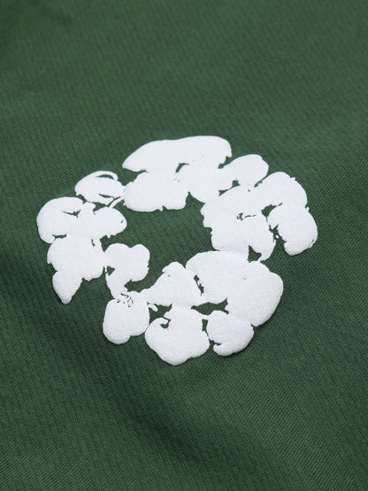 Cotton Wreath Baggy Sweatpants Green – view 3