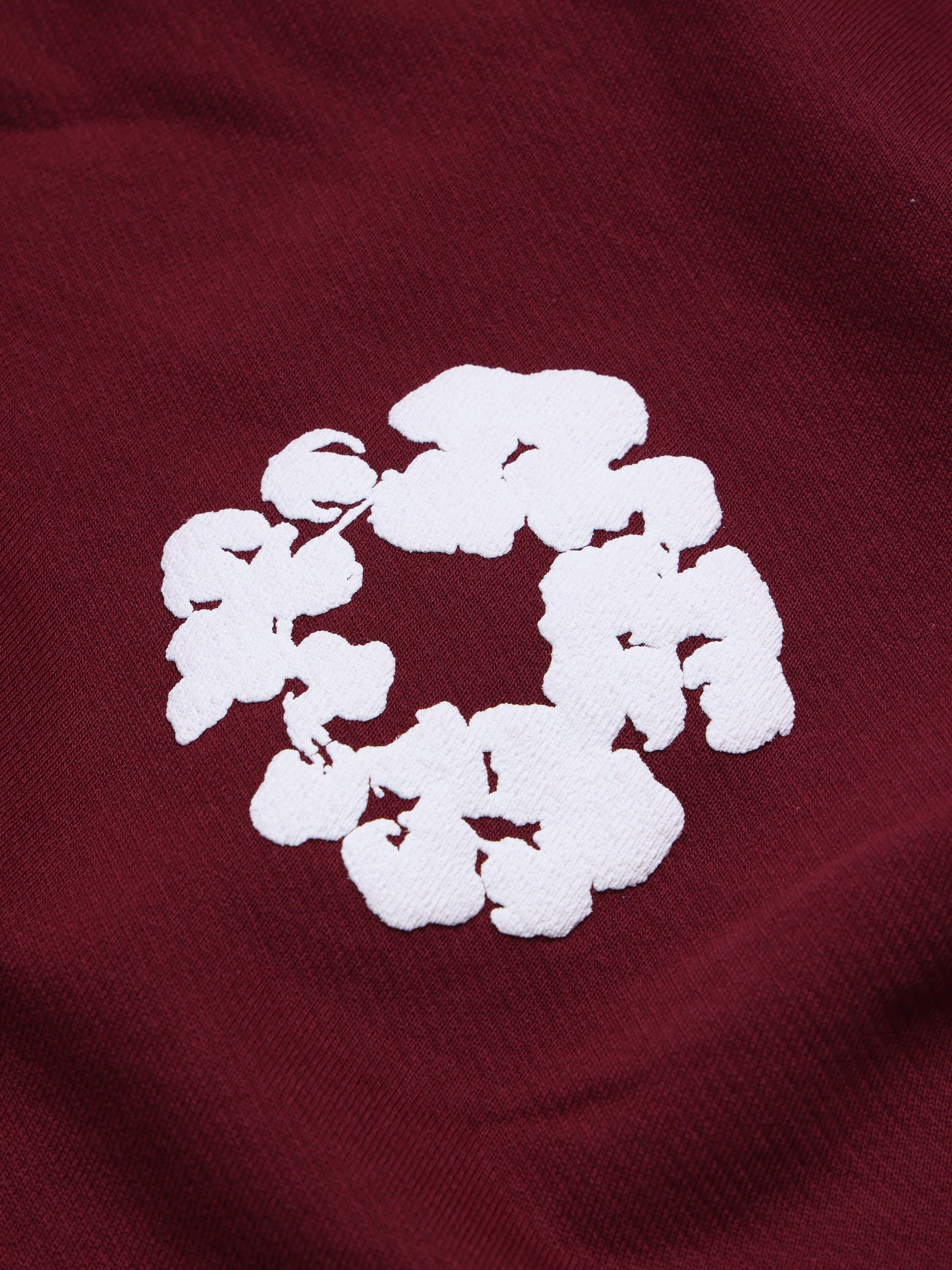 Cotton Wreath Sweatpants Burgundy – view 3