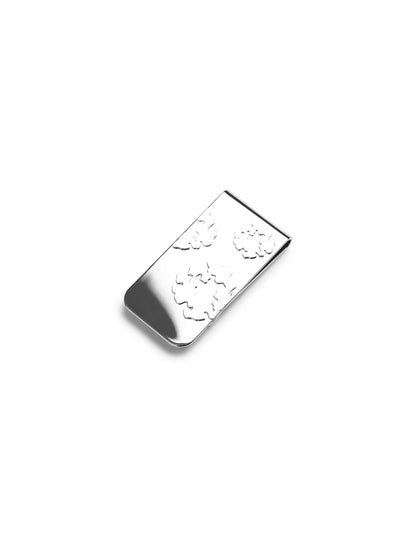 Cotton Wreath Money Clip Silver – view 4