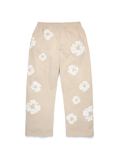 Cotton Wreath Baggy Sweatpants Cream – view 2