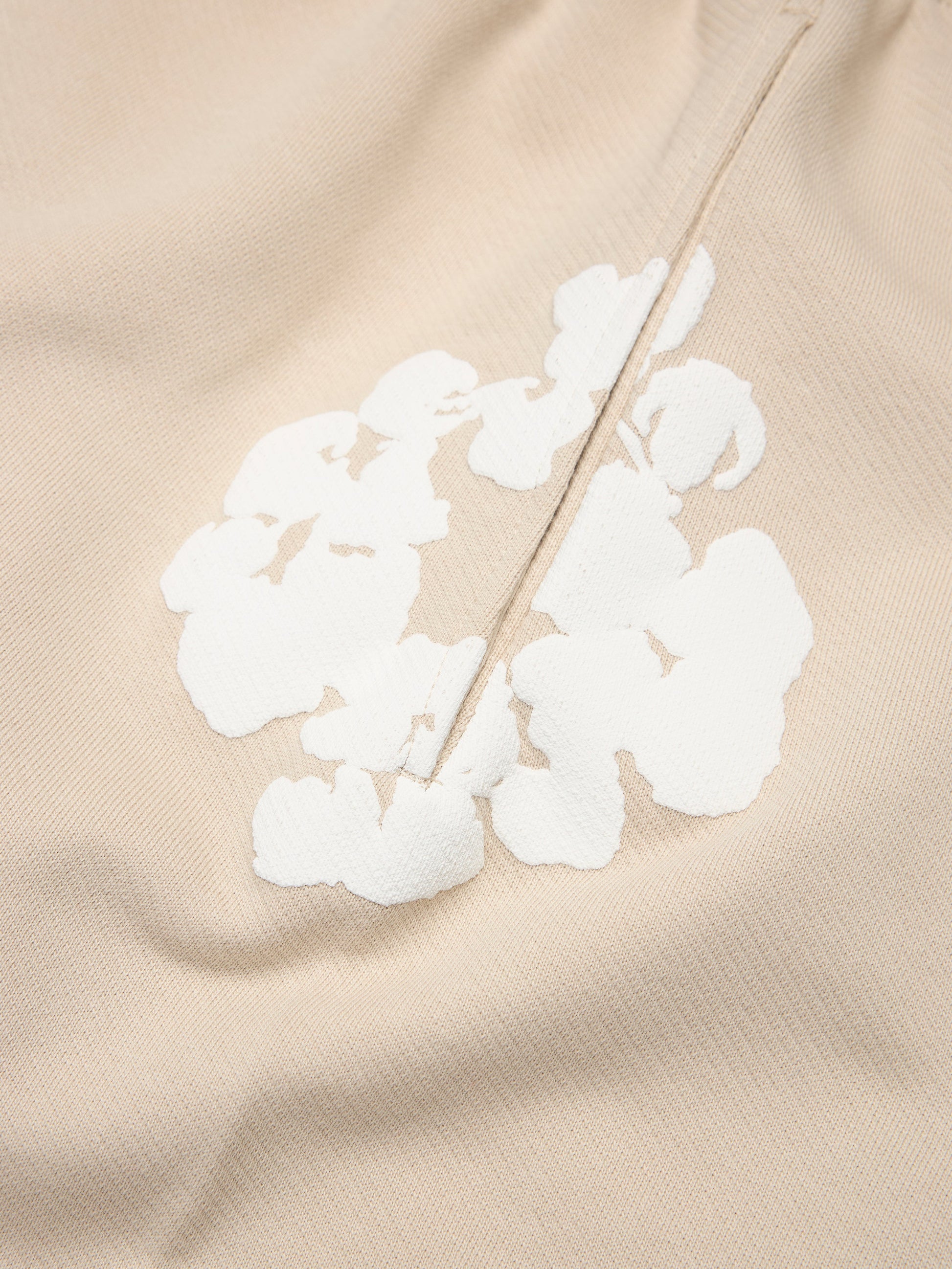 Cotton Wreath Baggy Sweatpants Cream – view 3