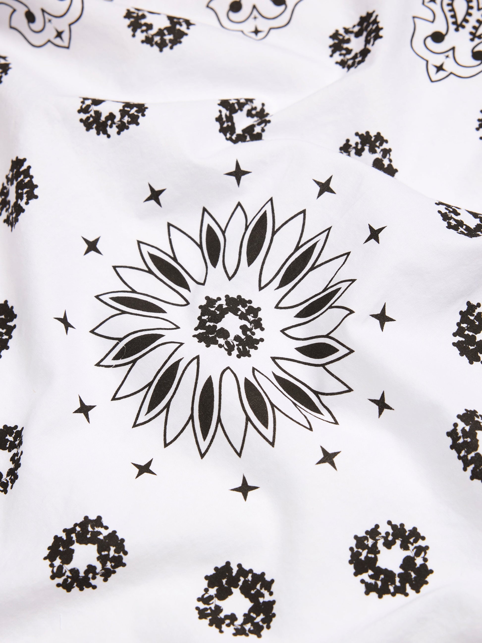Cotton Wreath Paisley Bandana White – view 2