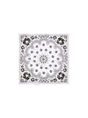 Cotton Wreath Paisley Bandana White