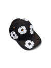 Cotton Wreath Raw Denim Cap Washed Indigo