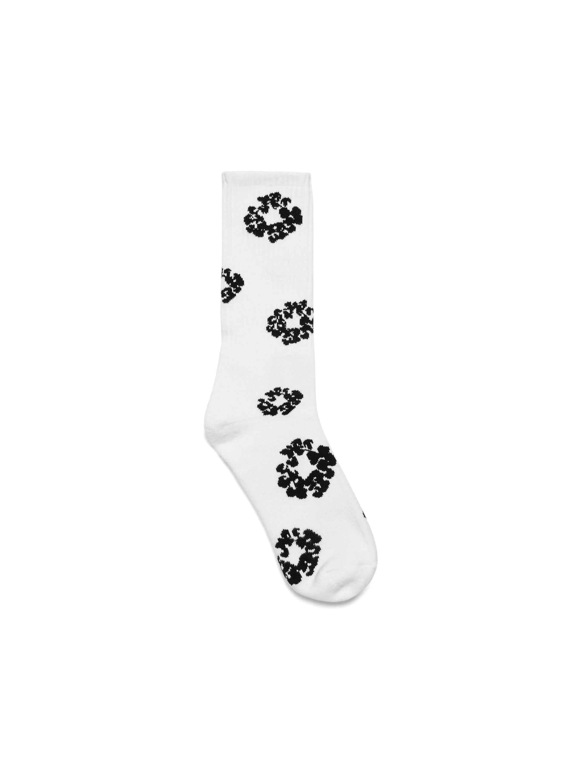 Cotton Wreath Socks White – view 2