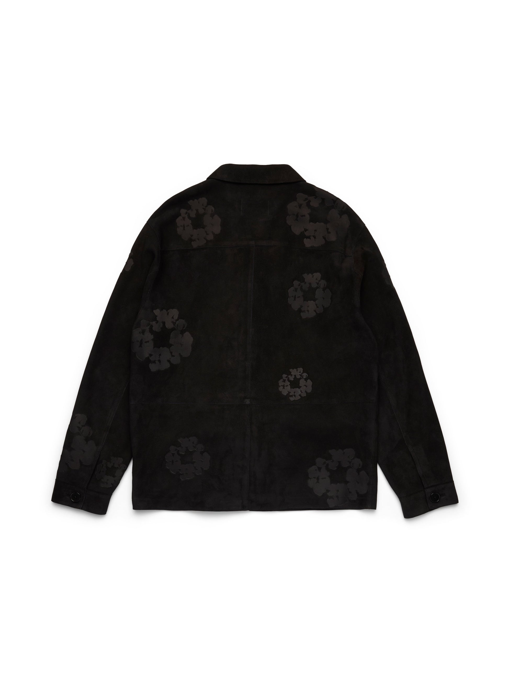 Cotton Wreath Suede Welding Jacket Black – view 2