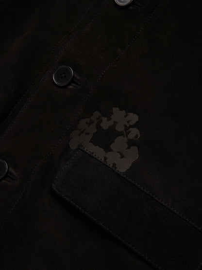 Cotton Wreath Suede Welding Jacket Black – view 3