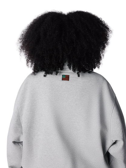André Leon Talley Quarter-Zip Sweatshirt Grey