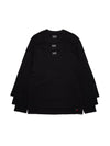DT Flag 3-Pack Long Sleeve Tee Black