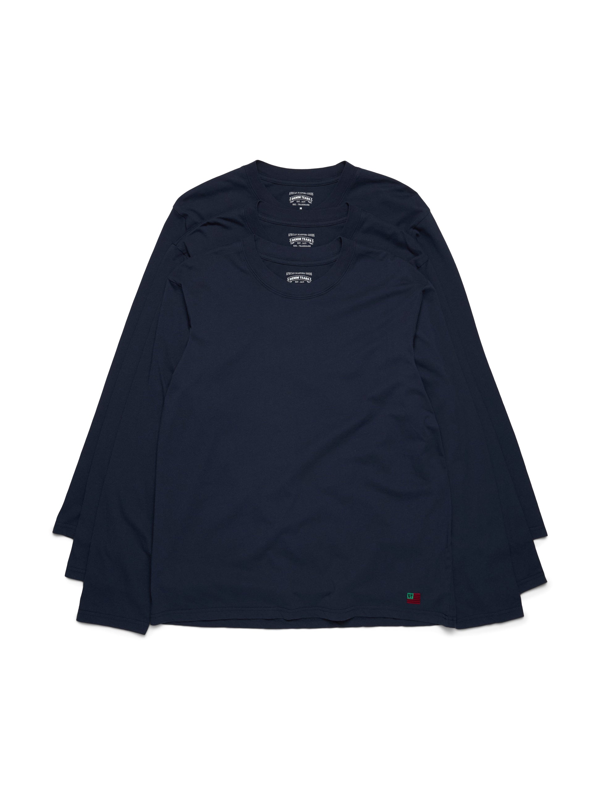 DT Flag 3-Pack Long Sleeve Tee Navy