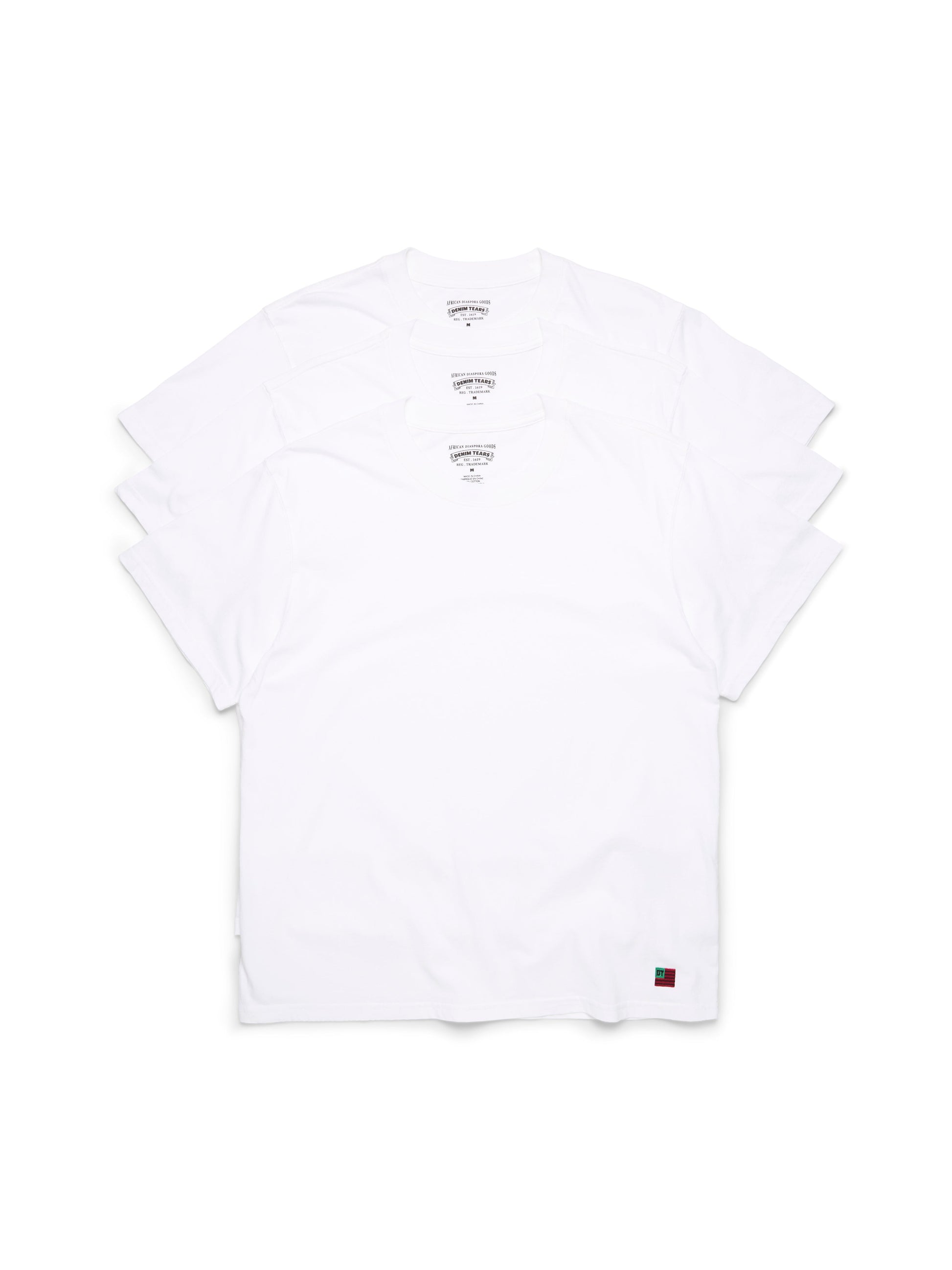 DT Flag 3-Pack Tee White