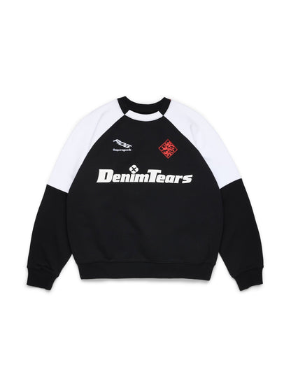 DT Sport Color Blocked Crewneck Black