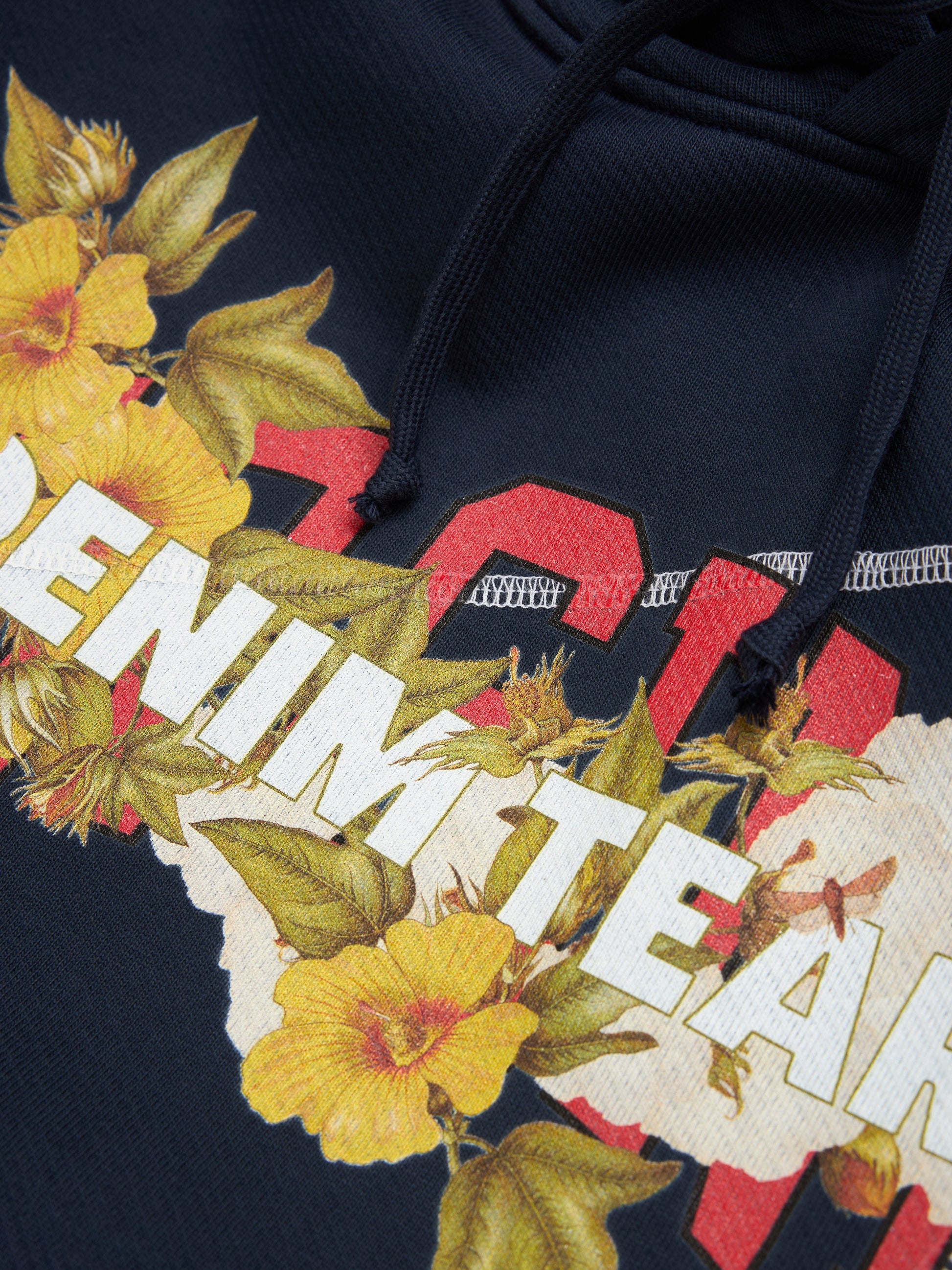 DT Virginia Overlock Stitch Hoodie Navy – view 3