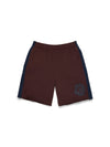 Denim U Paneled Sweatshort Brown