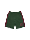 Denim U Paneled Sweatshort Green
