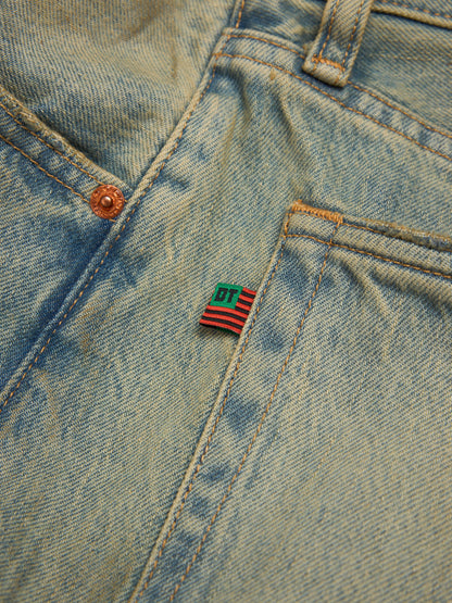 Straight Denim Pant Dirty Wash – view 3