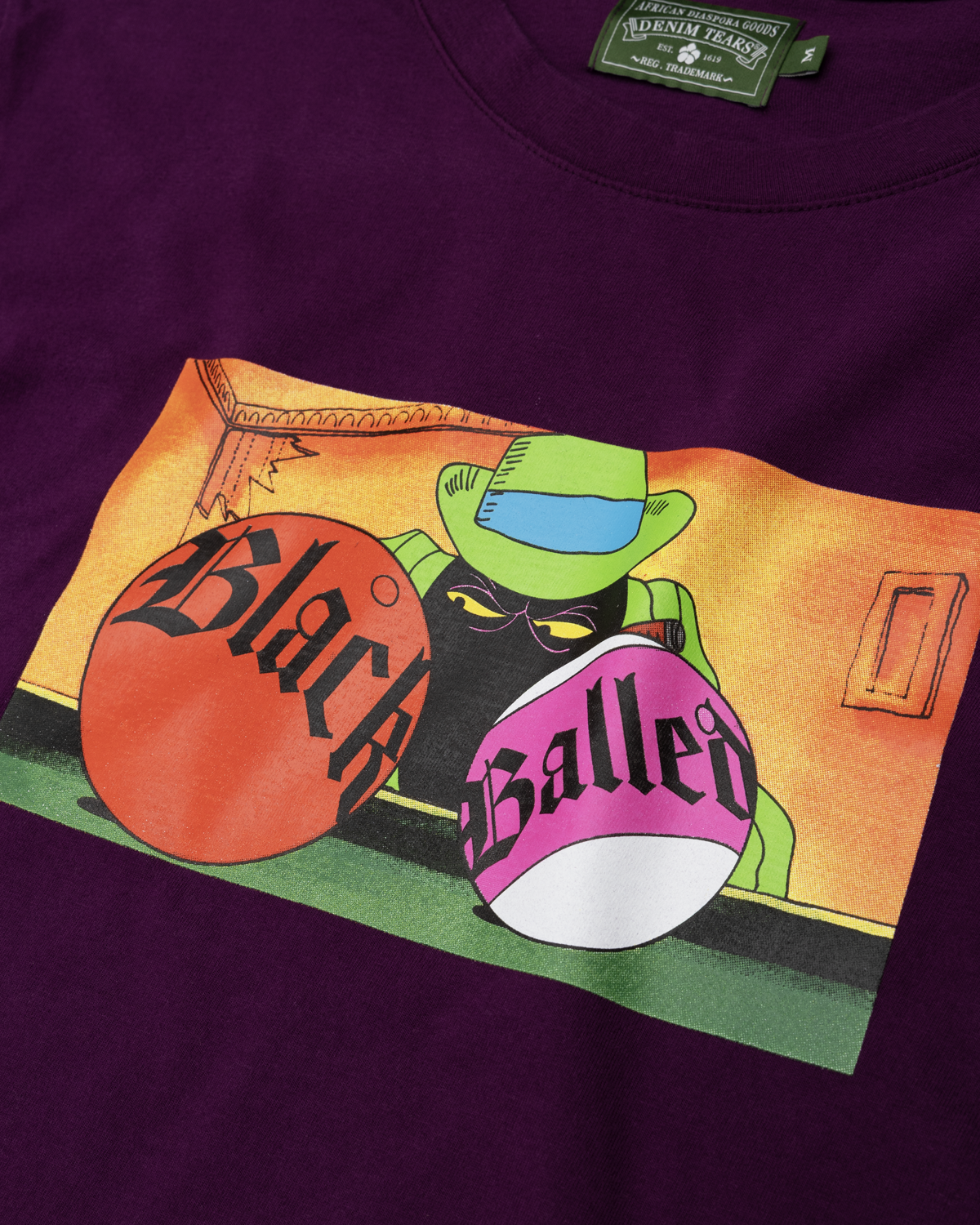 Black Balled Tee Burgundy – view 3