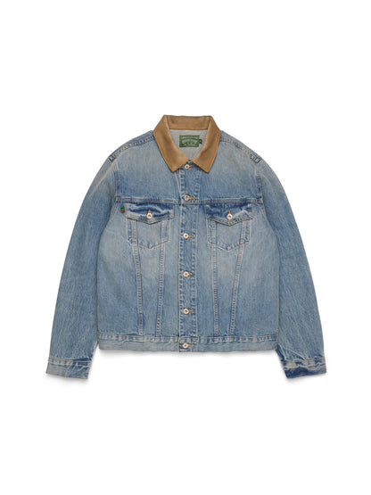 Flag Denim Jacket Light Wash