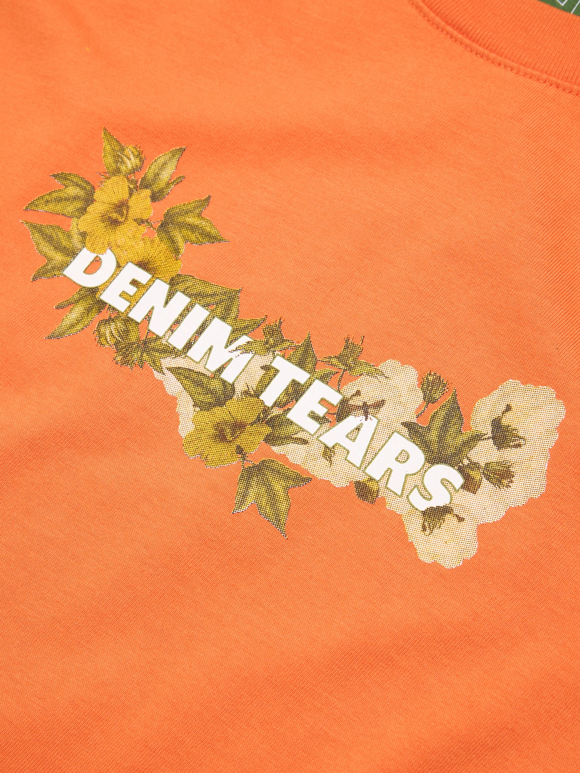 Cotton Floral Logo Tee Orange – view 2