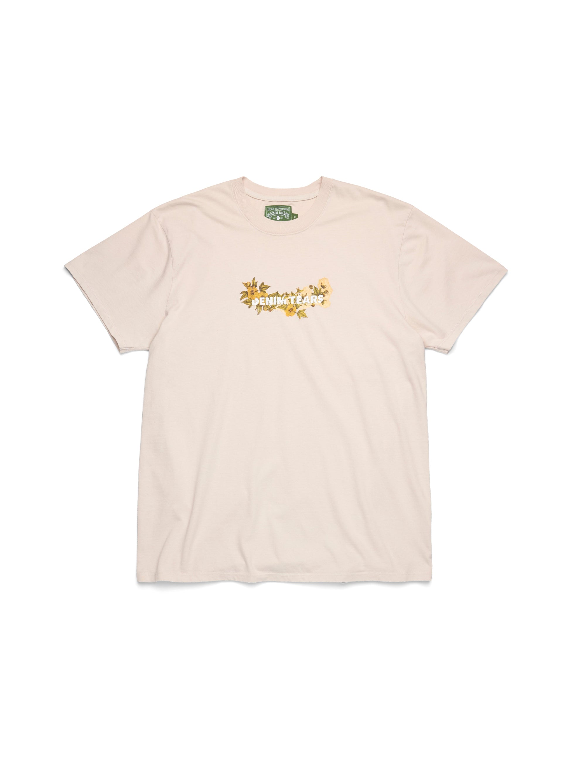 Cotton Floral Logo Tan