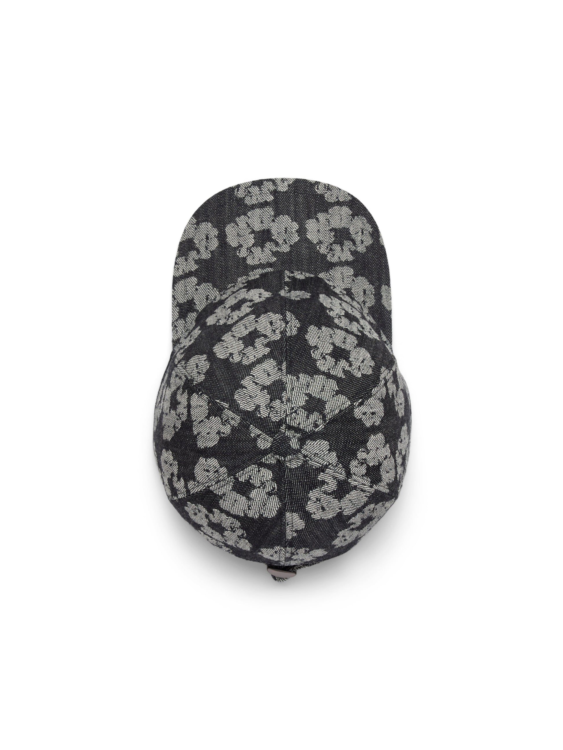 Jacquard Wreath Denim Cap Washed Black – view 2