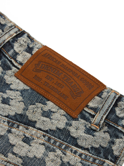 Jacquard Wreath Denim Short – view 4