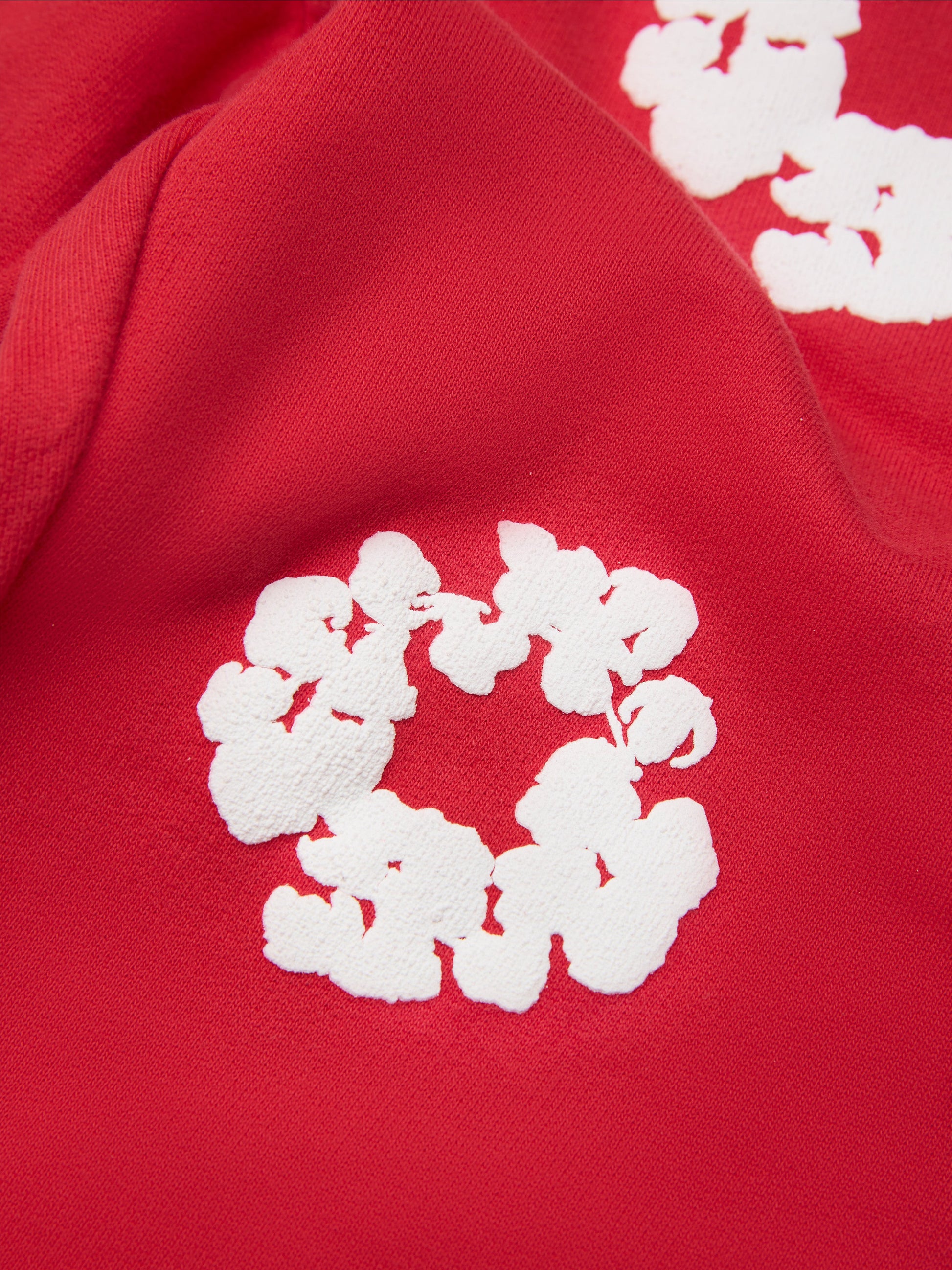 Kids Cotton Wreath Sweatpants Red – view 3
