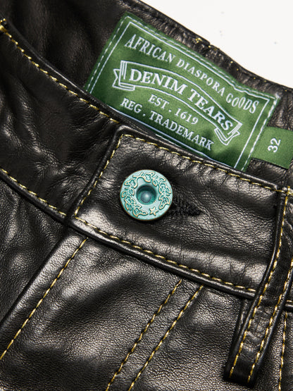 Libertas Studded Leather Shorts – view 5