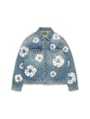 Cotton Wreath Denim Jacket Light Wash