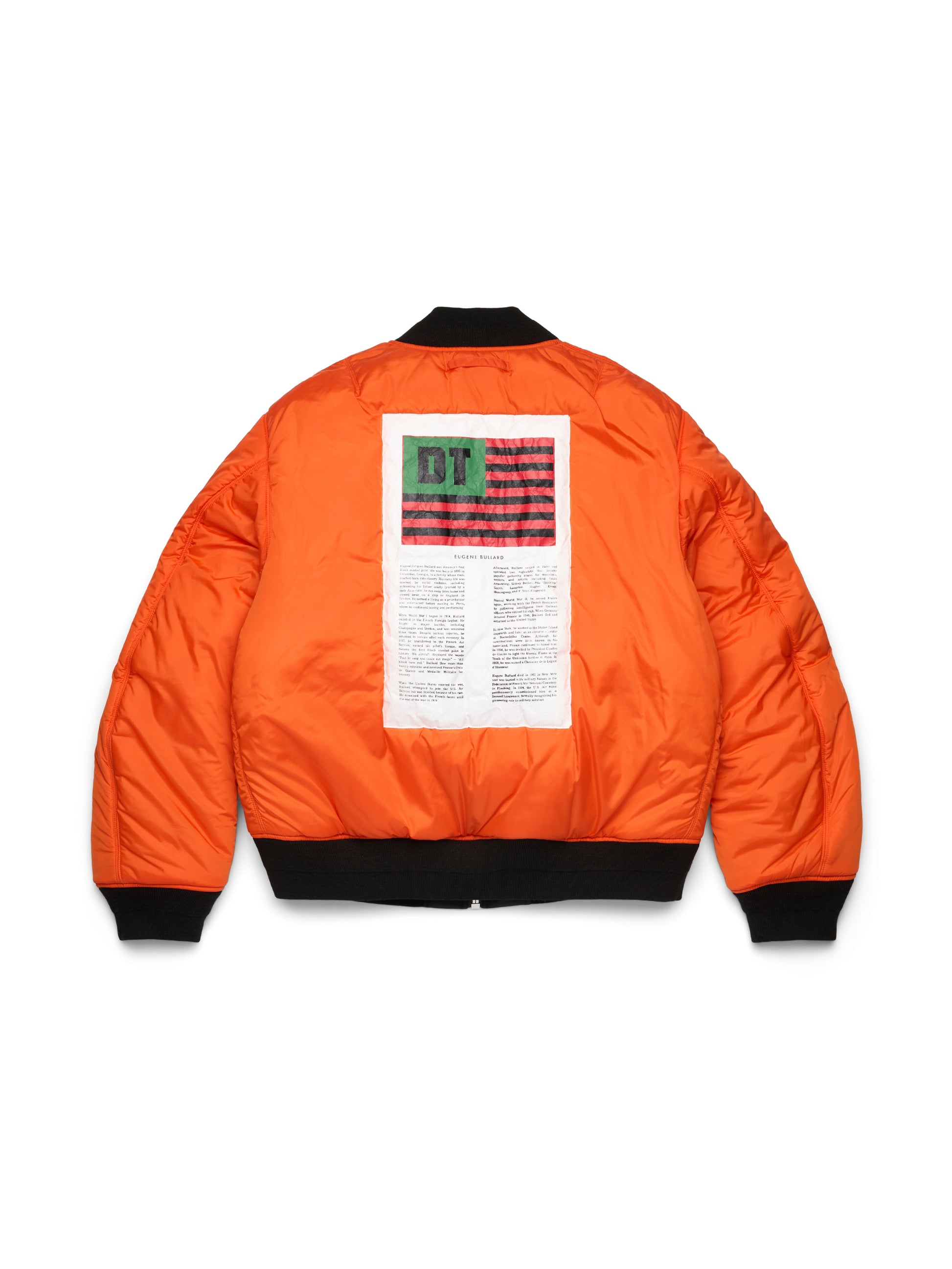 Cotton Wreath MA-1 Bomber Jacket Black – view 4