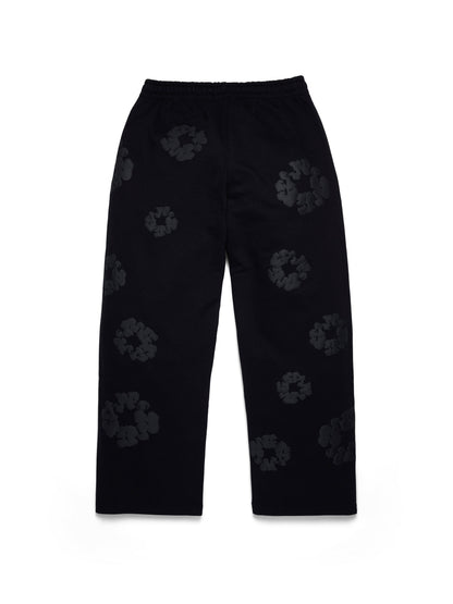 Mono Cotton Wreath Baggy Sweatpants Black – view 2