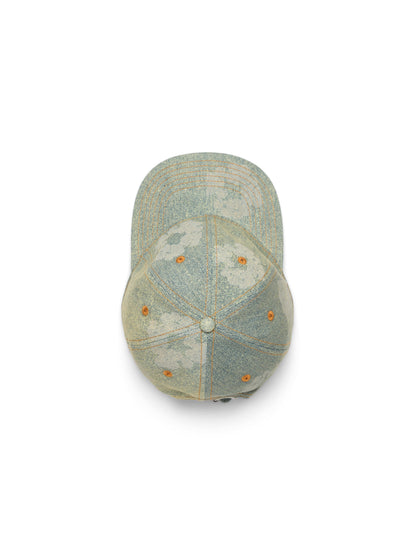 Mono Cotton Wreath Raw Denim Cap Dirty Wash – view 2