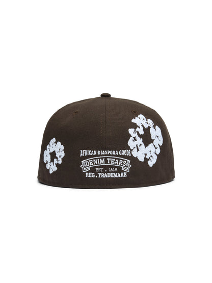Cotton Wreath New Era 59FIFTY Fitted Cap Brown