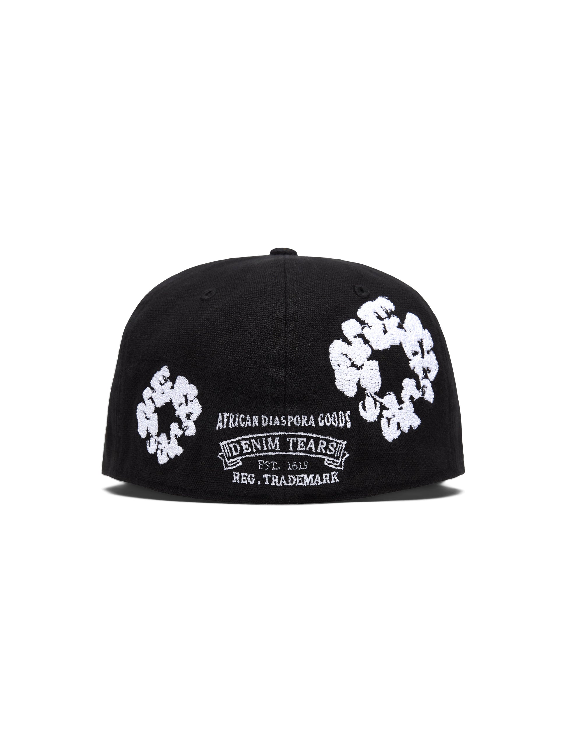 Cotton Wreath New Era 59FIFTY Canvas Fitted Cap Washed Black – view 2