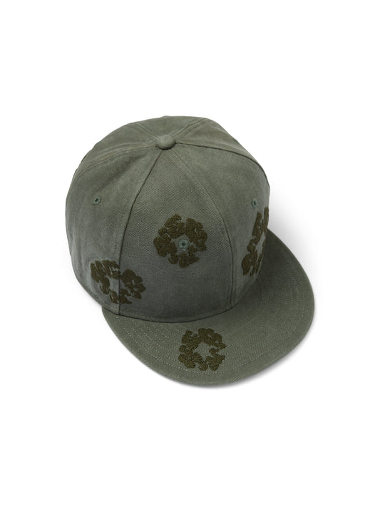 Mono Wreath New Era 59FIFTY Fitted Cap Washed Olive