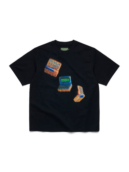 Two-Way Pager Tee Black