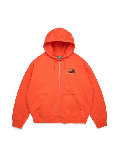 Pan African Zip Hoodie Orange