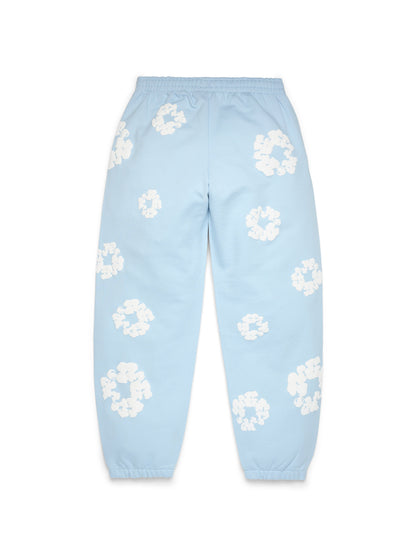 Cotton Wreath Sweatpants Powder Blue – view 2