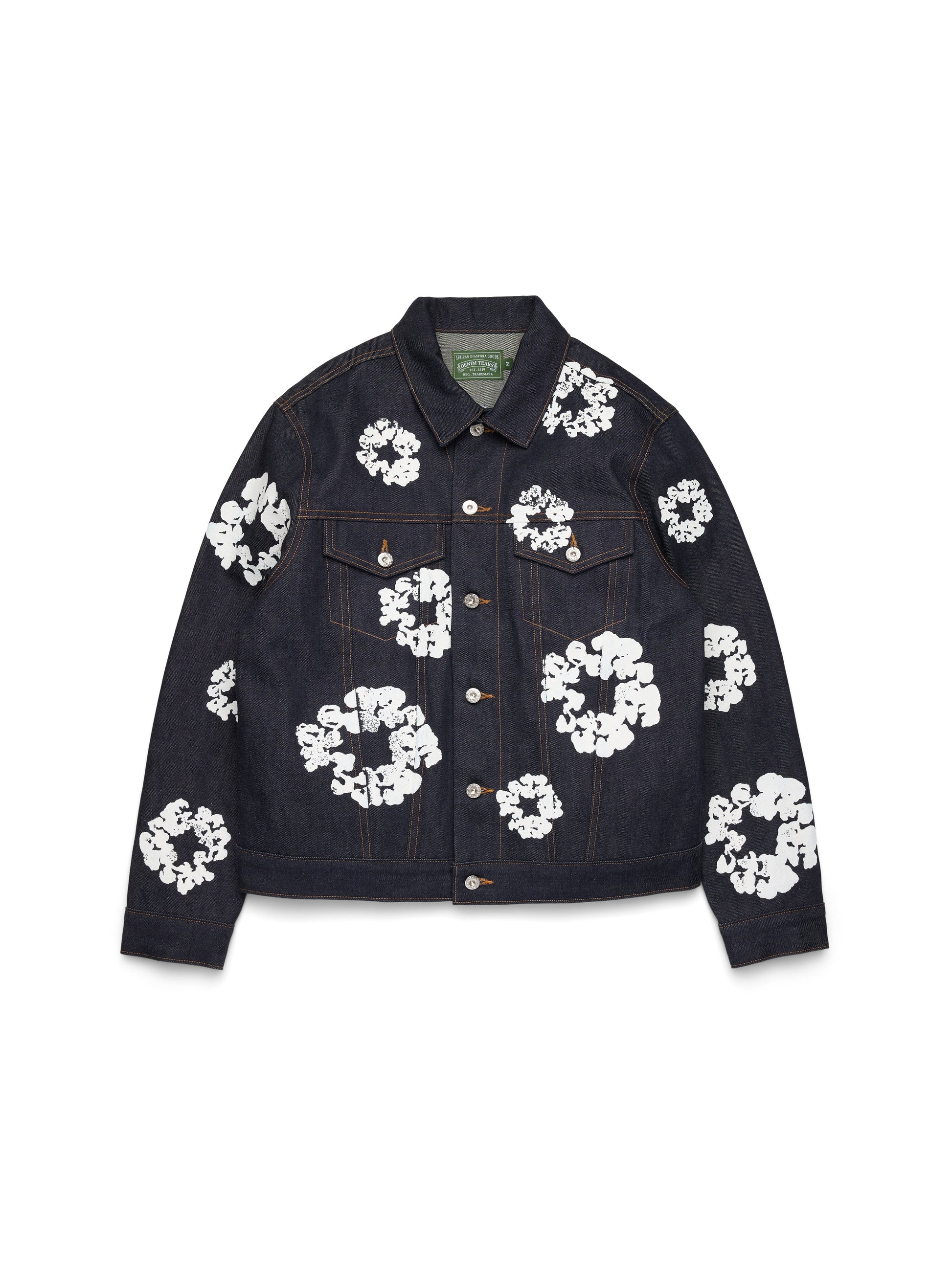 Cotton Wreath Denim Jacket Selvedge